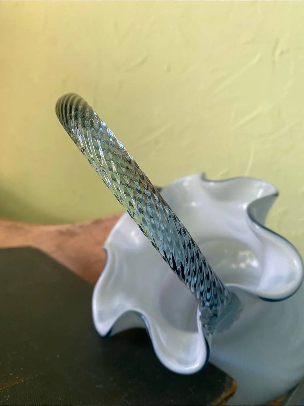 Fenton Art Glass Cased Overlay Basket